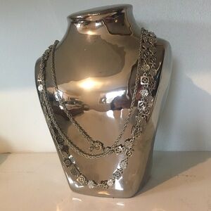 Silver Layered Necklace